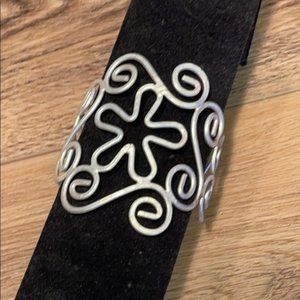 Soft Silvertone Cuff